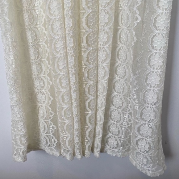 French Connection "Wings" Lace Maxi Dress Ivory 10 - Picture 9 of 13